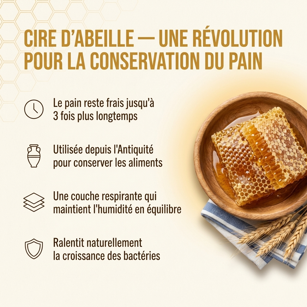 Sacs Melliva Premium en cire d'abeille & coton 100 % — Lavables, pour une conservation naturelle
